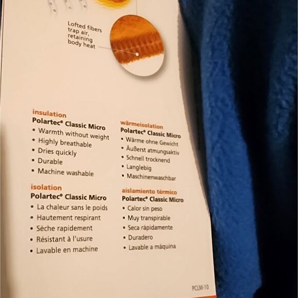 NWT Marmot Polartec Reactor Fleece Jacket XL Blue Sapphire - Picture 10 of 12